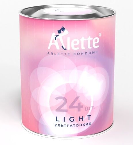 Ультратонкие презервативы Arlette Light - 24 шт. - Arlette - купить с доставкой в Москве