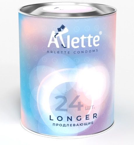 Презервативы Arlette Longer с продлевающим эффектом - 24 шт. - Arlette - купить с доставкой в Москве