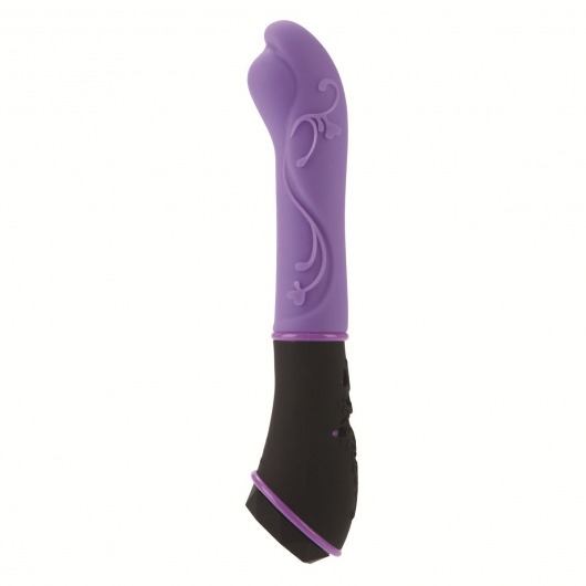 Фиолетовый вибромассажер из силикона TANTRIC AURA MASSAGER - 15 см. - California Exotic Novelties