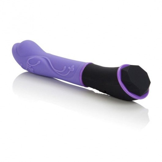 Фиолетовый вибромассажер из силикона TANTRIC AURA MASSAGER - 15 см. - California Exotic Novelties