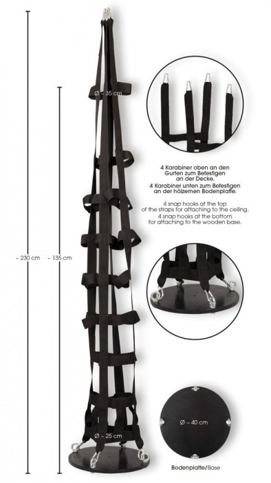 Подвесная клетка из ремешков Hanging strap cage - Orion - купить с доставкой в Москве