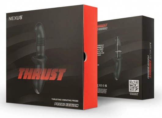 Черный вибромассажер простаты Nexus Thrust с возвратно-поступательными движениями - Nexus Range - в Москве купить с доставкой