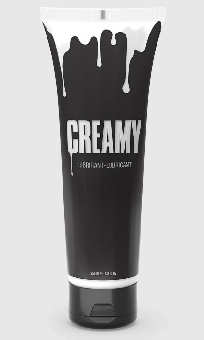 Смазка на водной основе Creamy с консистенцией спермы - 250 мл. - Strap-on-me - купить с доставкой в Москве