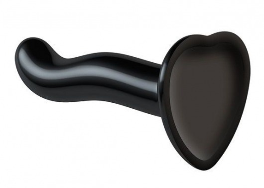 Черный фаллоимитатор-насадка Strap-On-Me P G spot Dildo size S - 16,4 см. - Strap-on-me - купить с доставкой в Москве