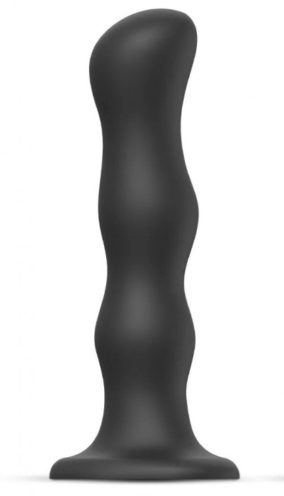 Черная насадка Strap-On-Me Dildo Geisha Balls size XL - Strap-on-me - купить с доставкой в Москве