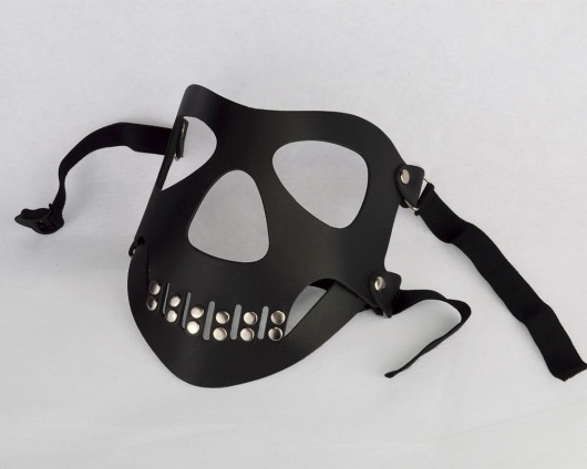 Черная маска  Череп  с пряжками - Sitabella - купить с доставкой в Москве