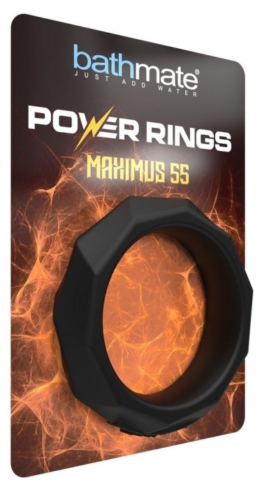 Черное эрекционное кольцо Maximus 55 - Bathmate - в Москве купить с доставкой