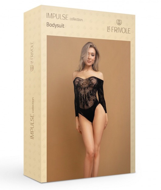 Боди с открытыми плечами и длинным рукавом - Le Frivole купить с доставкой