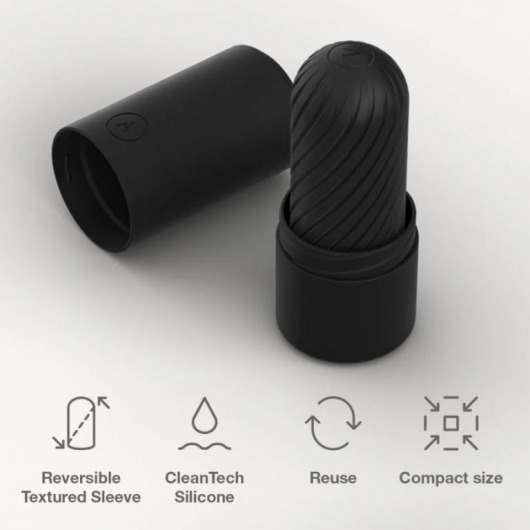 Черный двусторонний мастурбатор Arcwave Ghost Pocket Stroker - Arcwave - в Москве купить с доставкой