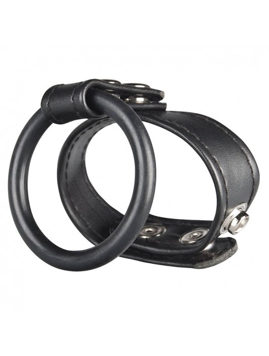 Двойное кольцо выносливости на пенис DUAL STAMINA RING - BlueLine - в Москве купить с доставкой