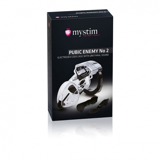 Пояс верности Pubic Enemy №2 с электростимуляцией уретры - MyStim - купить с доставкой в Москве