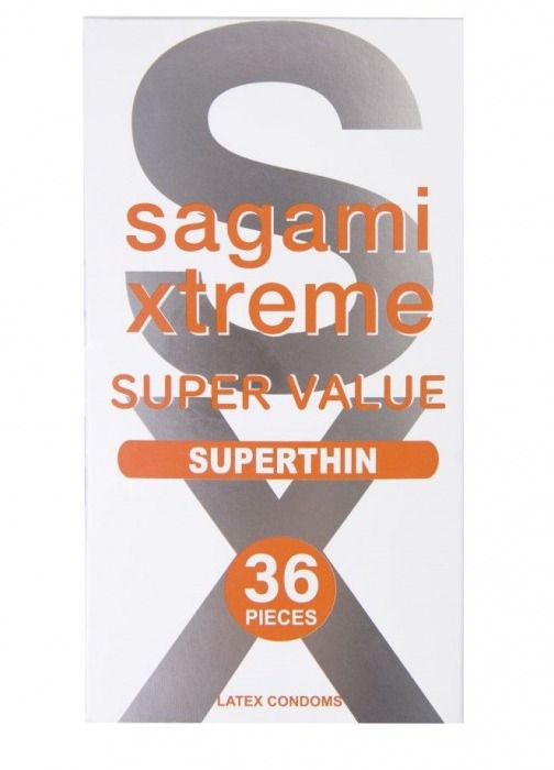 Ультратонкие презервативы Sagami Xtreme Superthin - 36 шт. - Sagami - купить с доставкой в Москве