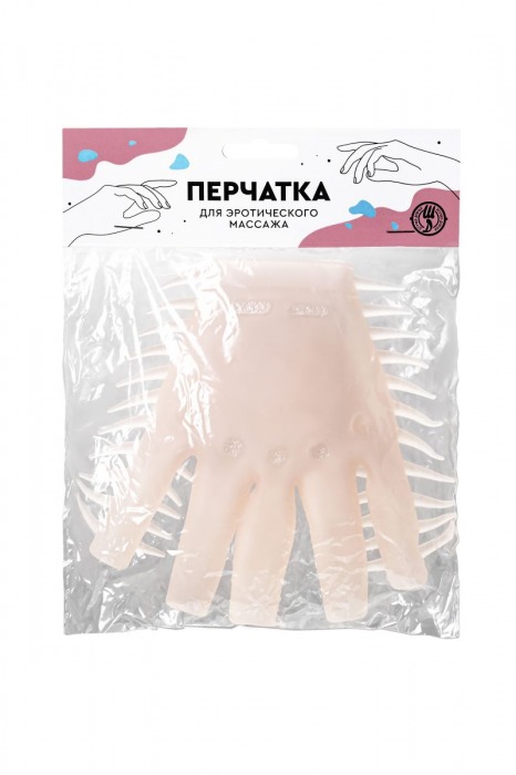 Телесная перчатка-мастубратор для чувственного массажа - Штучки-дрючки - в Москве купить с доставкой