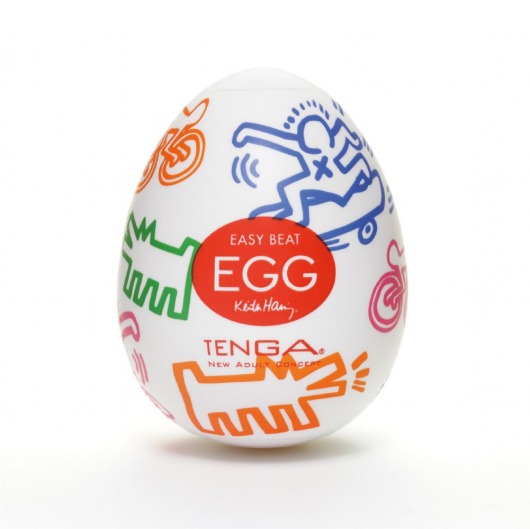 Мастурбатор-яйцо Keith Haring EGG STREET - Tenga - в Москве купить с доставкой