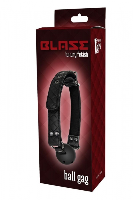 Черный кляп-шарик BALL GAG DIAMOND - Dream Toys - купить с доставкой в Москве