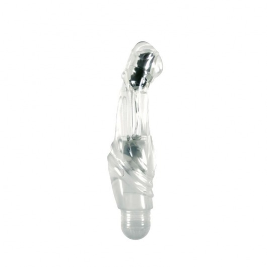 Прозрачный вибромассажёр Mirage  Light Up - 17,7 см. - NS Novelties