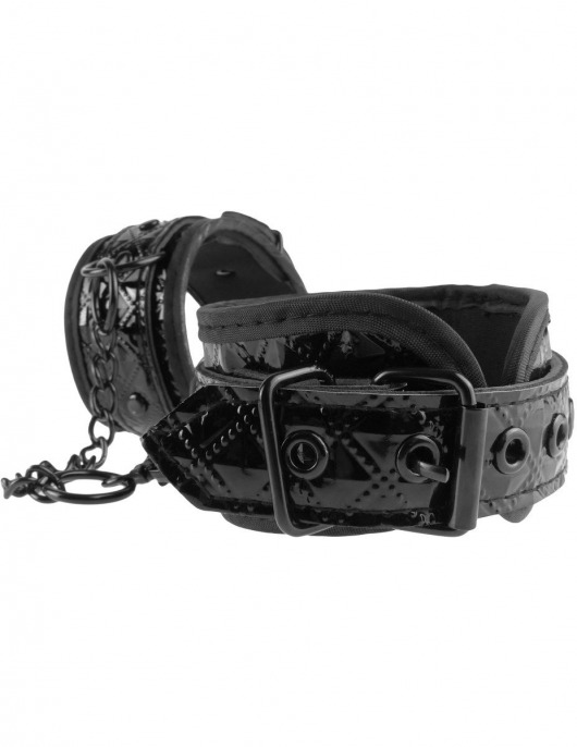 Чёрные наручники COUTURE CUFFS - Pipedream - купить с доставкой в Москве