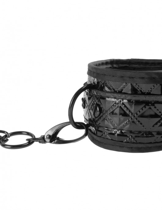 Чёрные наручники COUTURE CUFFS - Pipedream - купить с доставкой в Москве
