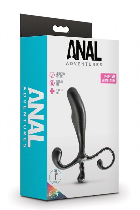 Черный стимулятор простаты Prostate Stimulator - 12,7 см. - Blush Novelties - в Москве купить с доставкой