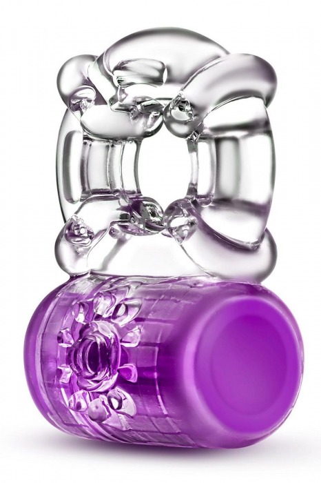 Фиолетовое эрекционное виброкольцо Pleaser Rechargeable C-Ring - Blush Novelties - в Москве купить с доставкой