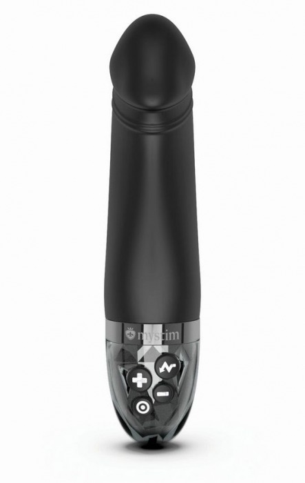 Черный вибратор с электростимуляцией Real Deal Neal - 16,5 см. - MyStim - купить с доставкой в Москве