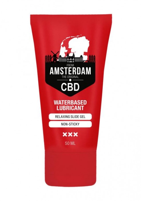 Лубрикант на водной основе CBD from Amsterdam Waterbased Lubricant - 50 мл. - Shots Media BV - купить с доставкой в Москве