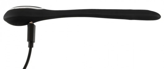 Черный гибкий уретральный стимулятор с вибрацией Vibrating Bendable Dilator - 13,5 см. - Orion - купить с доставкой в Москве