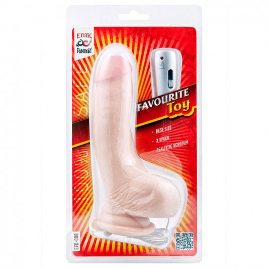 Вибратор с тремя скоростями Favourite Toy - 17 см. - Erotic Fantasy
