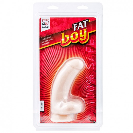 Изогнутый дилдо Fat Boy - 17 см. - Erotic Fantasy