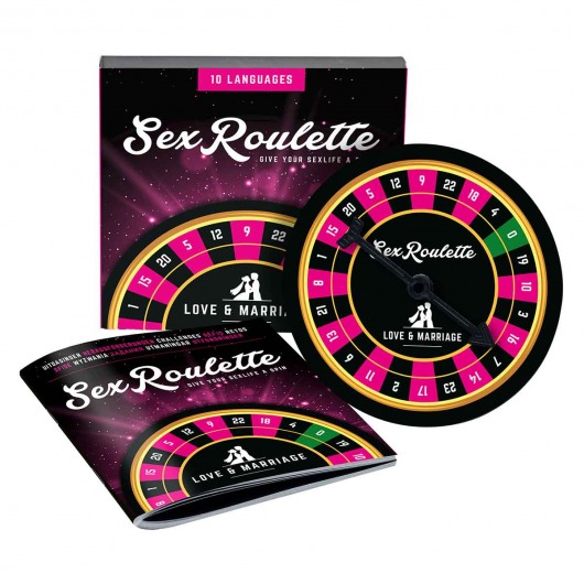 Настольная игра-рулетка Sex Roulette Love   Marriage - Tease&Please - купить с доставкой в Москве