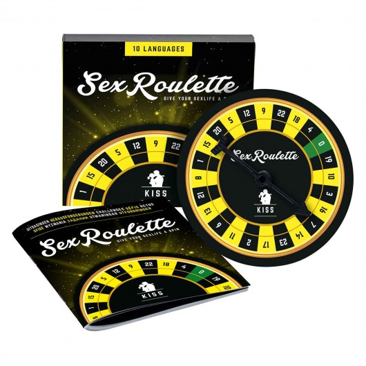 Настольная игра-рулетка Sex Roulette Kiss - Tease&Please - купить с доставкой в Москве
