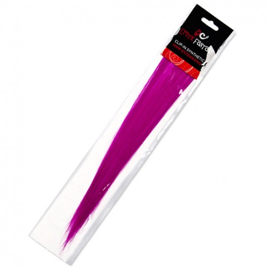 Цветные Clip-In локоны лилового цвета - Erotic Fantasy купить с доставкой