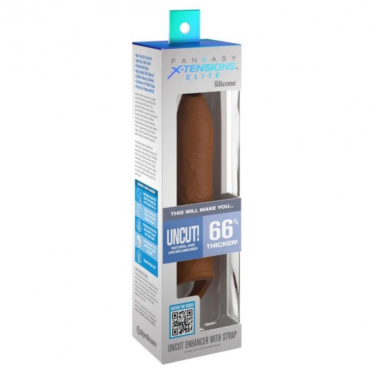 Кофейная насадка-удлинитель Uncut Enhancer with Strap - 20,3 см. - Pipedream - в Москве купить с доставкой