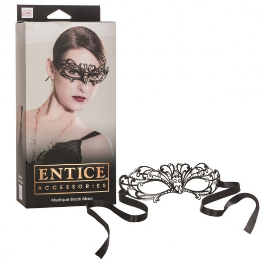 Маска из никеля с имитацией кристаллов  Entice Mystique Mask - California Exotic Novelties - купить с доставкой в Москве