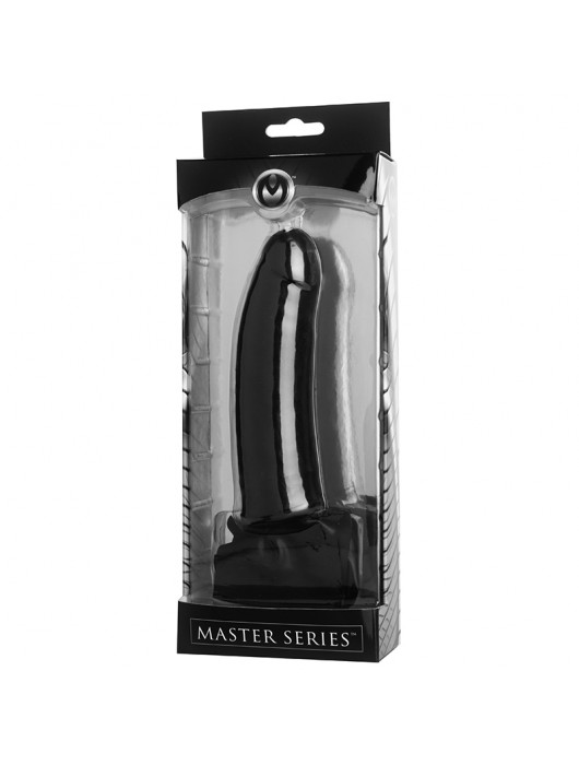 Черный кляп-страпон Masters Mini Face Fuck Strap-On - 14 см. - XR Brands - купить с доставкой в Москве