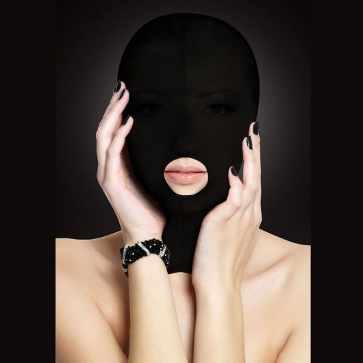 Закрытая маска на лицо с отверстием для рта Submission - Shots Media BV - купить с доставкой в Москве