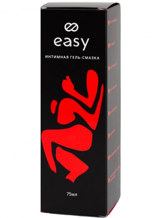 Возбуждающий интимный гель-смазка на водной основе Easy - 75 мл. - Easy - купить с доставкой в Москве