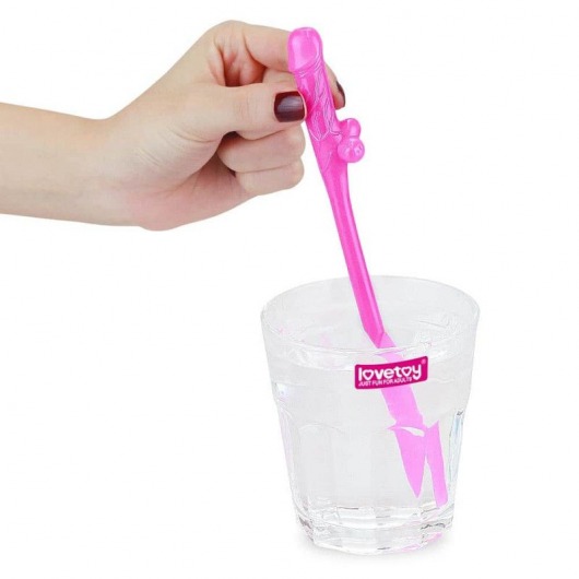 Разноцветные сувенирные коктейльные трубочки с пенисами Original Willy Straws - 9 шт. - Lovetoy - купить с доставкой в Москве