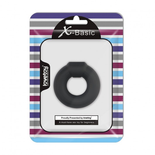 Черное эрекционное кольцо Ultra Soft Platinum Cure Silicone Cockring - Lovetoy - в Москве купить с доставкой