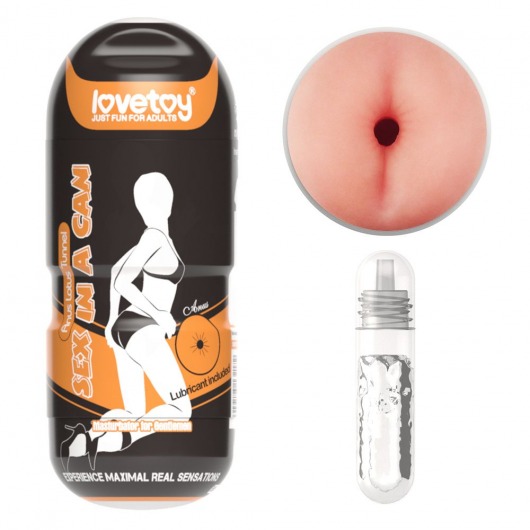Мастурбатор-анус без вибрации Sex In A Can Anus Lotus Tunnel - Lovetoy - в Москве купить с доставкой