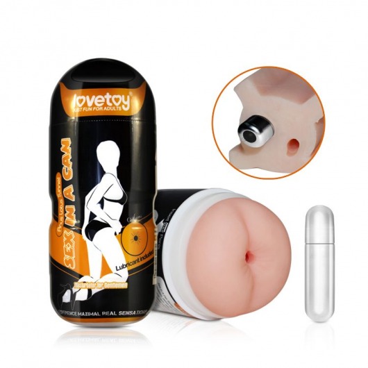 Мастурбатор-анус с вибрацией Sex In A Can Anus Lotus Tunnel - Lovetoy - в Москве купить с доставкой