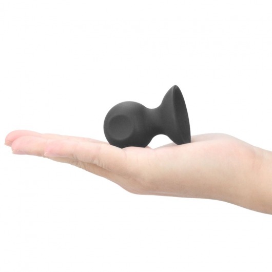 Черные силиконовые присоски на соски Bondage Fetish Silicone Comfort Nipple Suckers - Lovetoy
