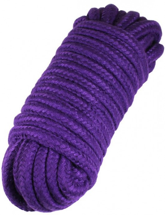 Фиолетовая верёвка для бондажа и декоративной вязки - 10 м. - Eroticon - купить с доставкой в Москве