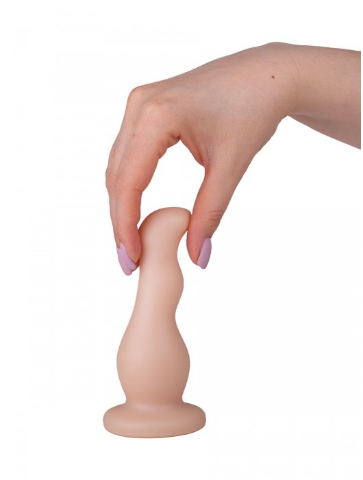 Телесный стимулятор простаты с изгибами - 13,5 см. - LOVETOY (А-Полимер) - в Москве купить с доставкой