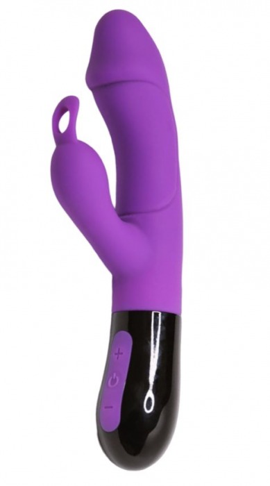 Фиолетовый вибратор-кролик Ares 2.0 - 20,6 см. - Adrien Lastic
