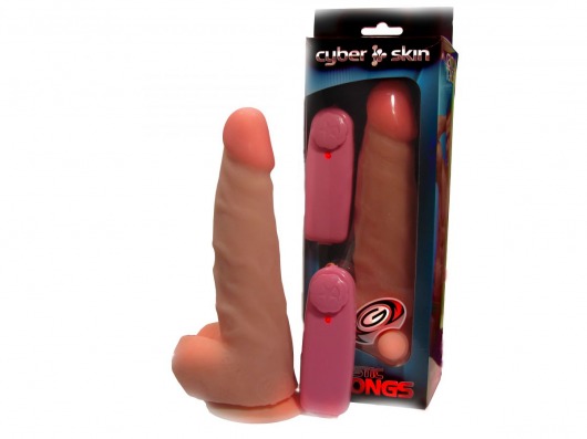Реалистичный вибратор-фаллос с выносным блоком - 18,5 см. - LOVETOY (А-Полимер)