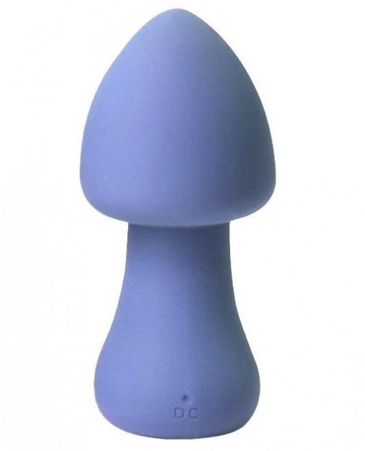 Голубой перезаряжаемый клиторальный стимулятор-грибочек Parasol Mushroom - CNT