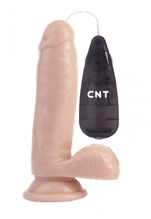 Телесный вибратор-реалистик 6.7 Stud Realistic Dildo - 17,5 см. - CNT