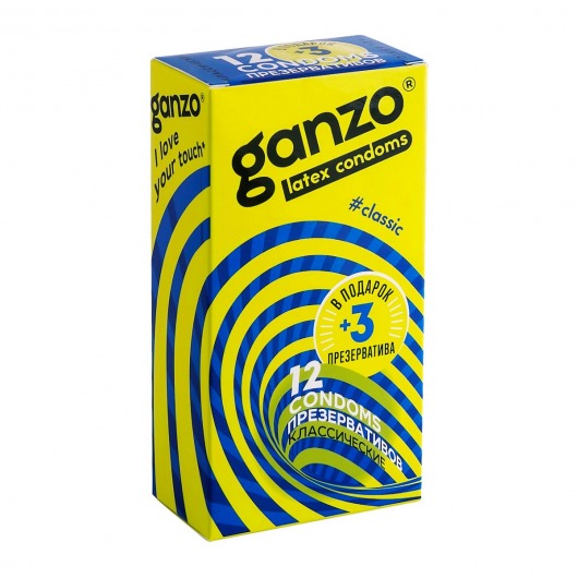 Классические презервативы с обильной смазкой Ganzo Classic - 15 шт. - Ganzo - купить с доставкой в Москве