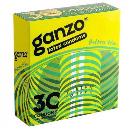 Ультратонкие презервативы Ganzo Ultra thin - 30 шт. - Ganzo - купить с доставкой в Москве